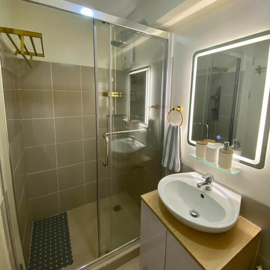 with tri-colored led mirror